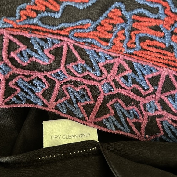 What Goes Around Comes Around Margot Silk Black Embroidered Tunic Dress - XS - Picture 15 of 16